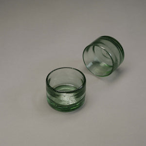 A set of two mouthblown glass bodega bowls.