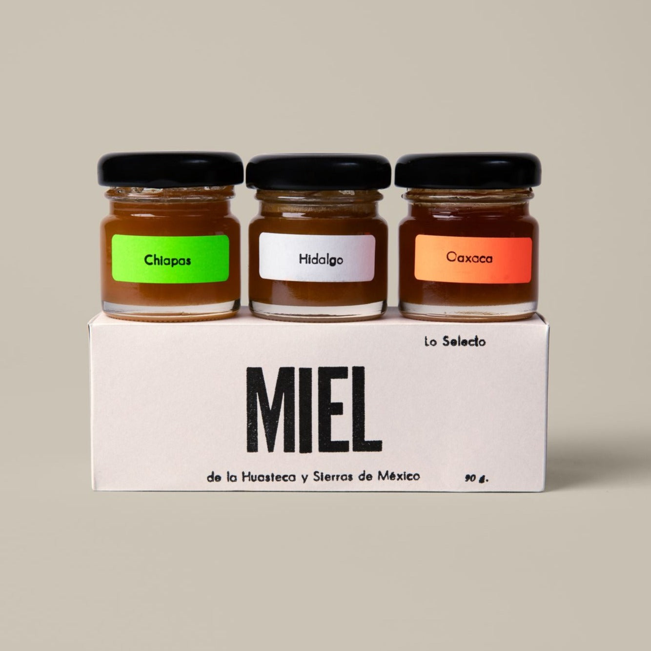 A honey kit featuring honey from three regions of Mexico.