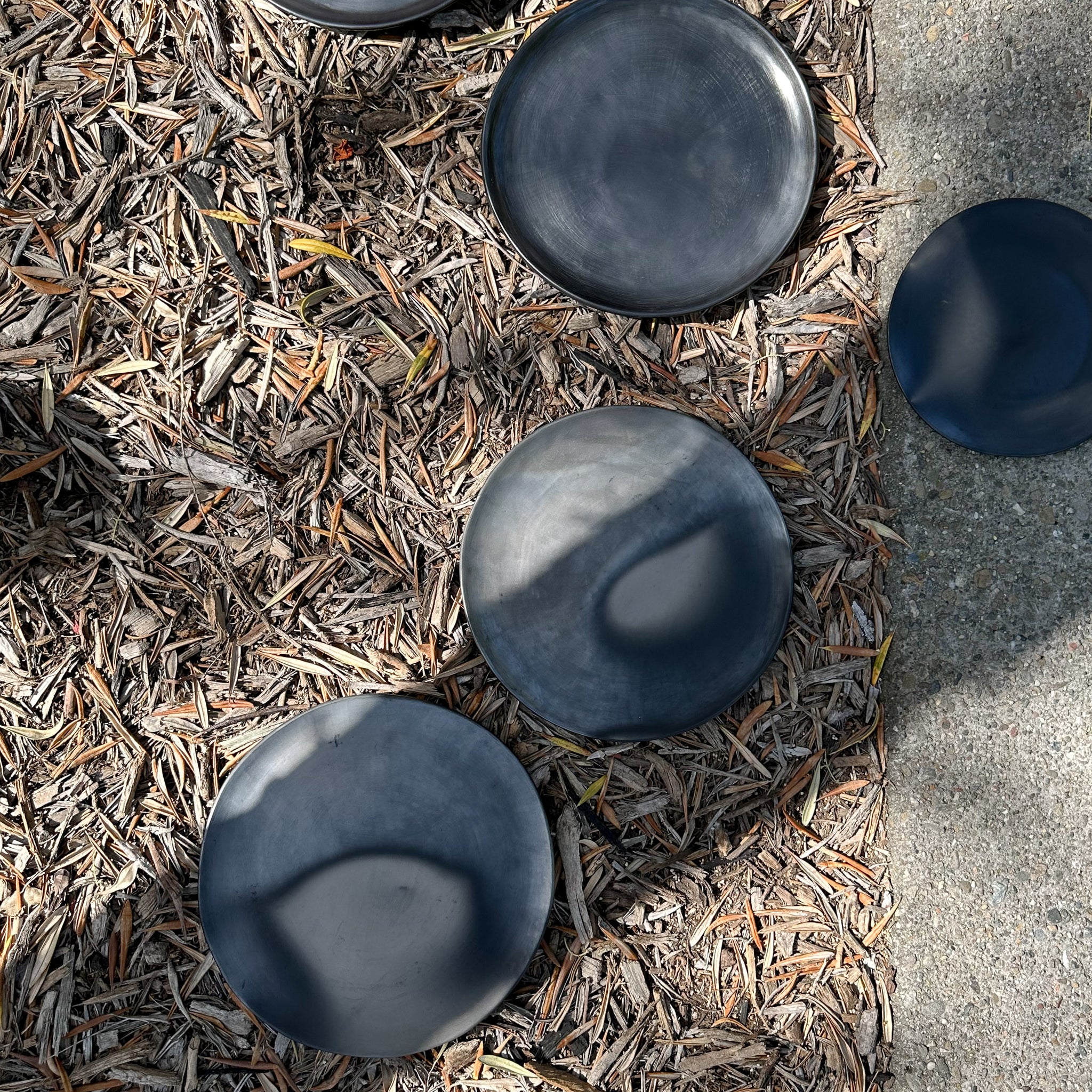 Oaxaca black clay plates.