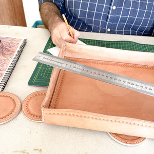 Leather making in Baja, Mexico.