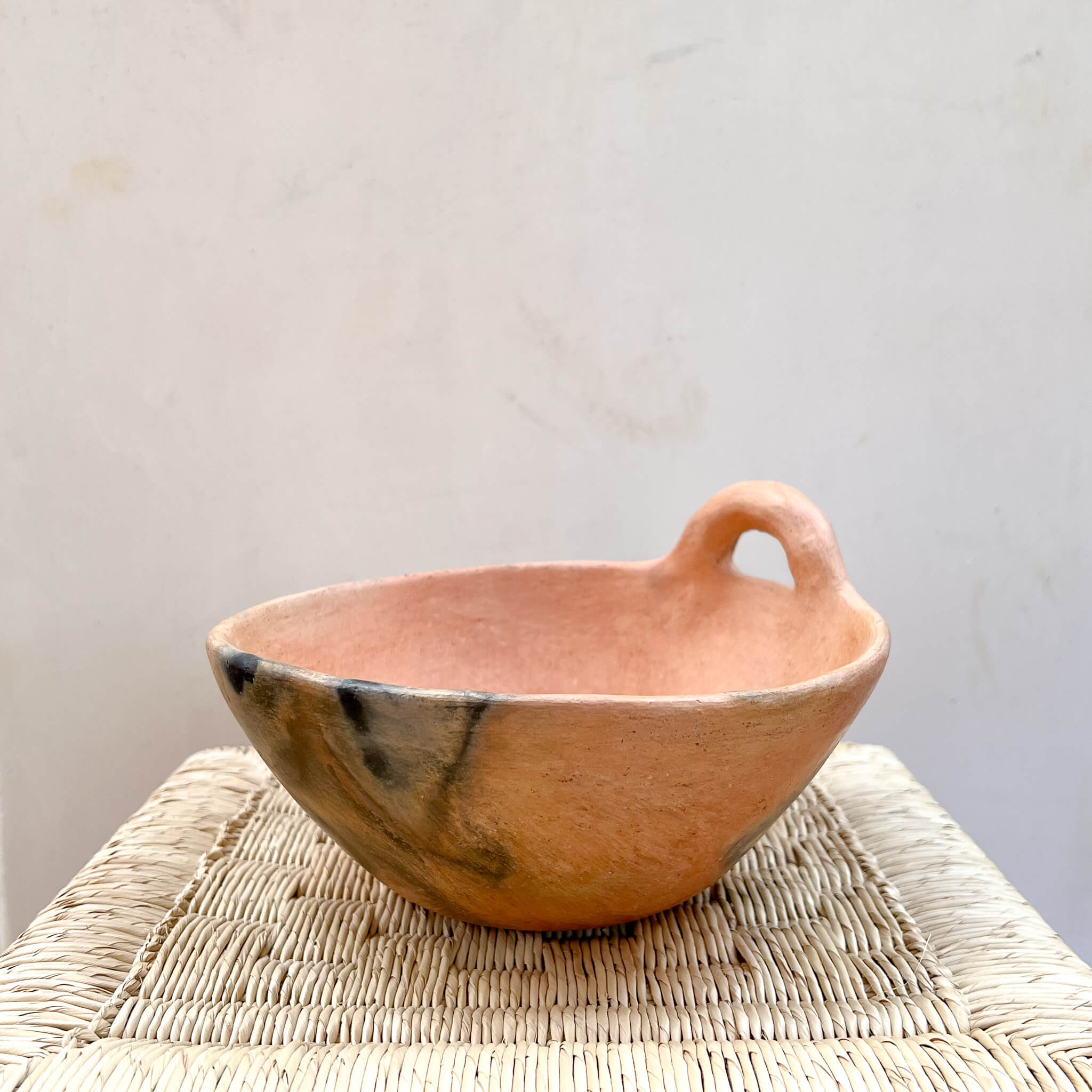 Oaxaca Smoked Orange Clay Decorative Bowl